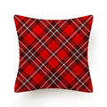 Merry Christmas Cushion 45*45 Tree Snowflake Red Lattice Pillows Decorative Linen Pillowcase Sofa Cushions Home Decor