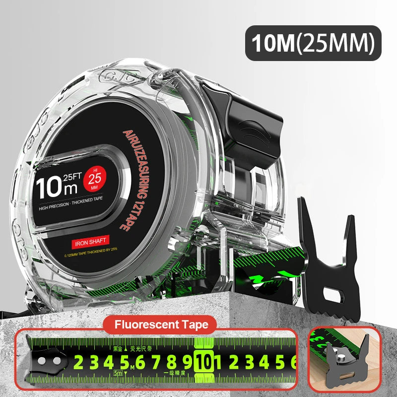 The Home Utility Co. Pro-Grade 5-Meter Tape Measure – High Precision, Durable Steel Blade, & Clear Metric Ruler for Woodworking & DIY